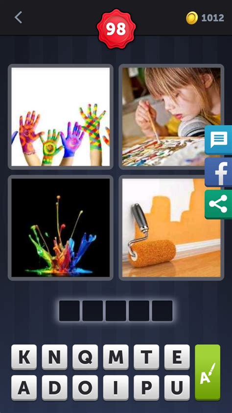4 Pics 1 Word Level 98 Answers Puzzle .